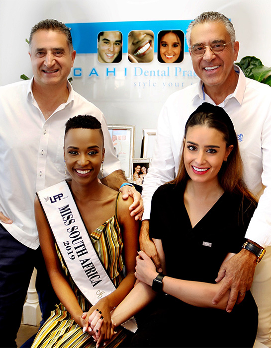 Zozi-Miss-World-at-the-Dr-Norman-Cahi-Practice dentist in Parktown North